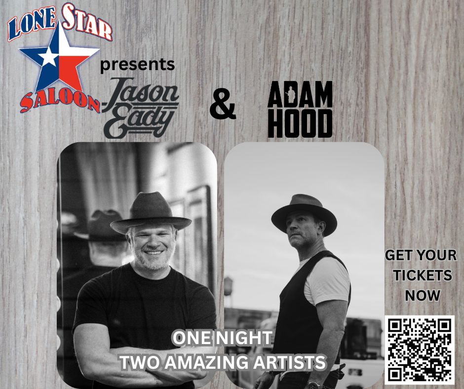 Show: one night 2 huge artists jason eady and adam hood | Moon
